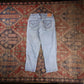 Levi's W28 L24 Capri Blue Denim Jeans