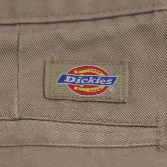 Dickies W36 L24 Straight Leg Beige Cotton Blend Trousers