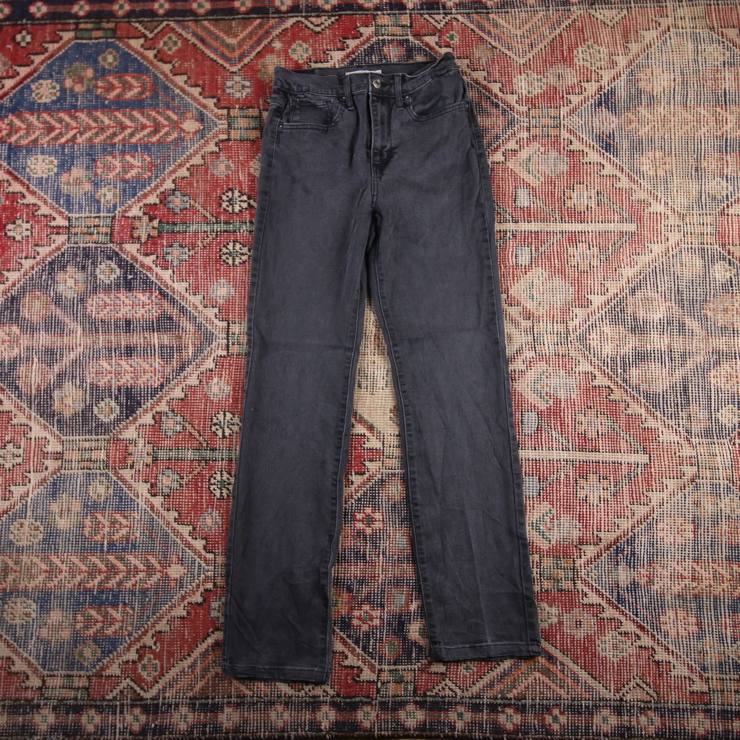 Levi's 721 W26 L28 Skinny Black Denim Jeans