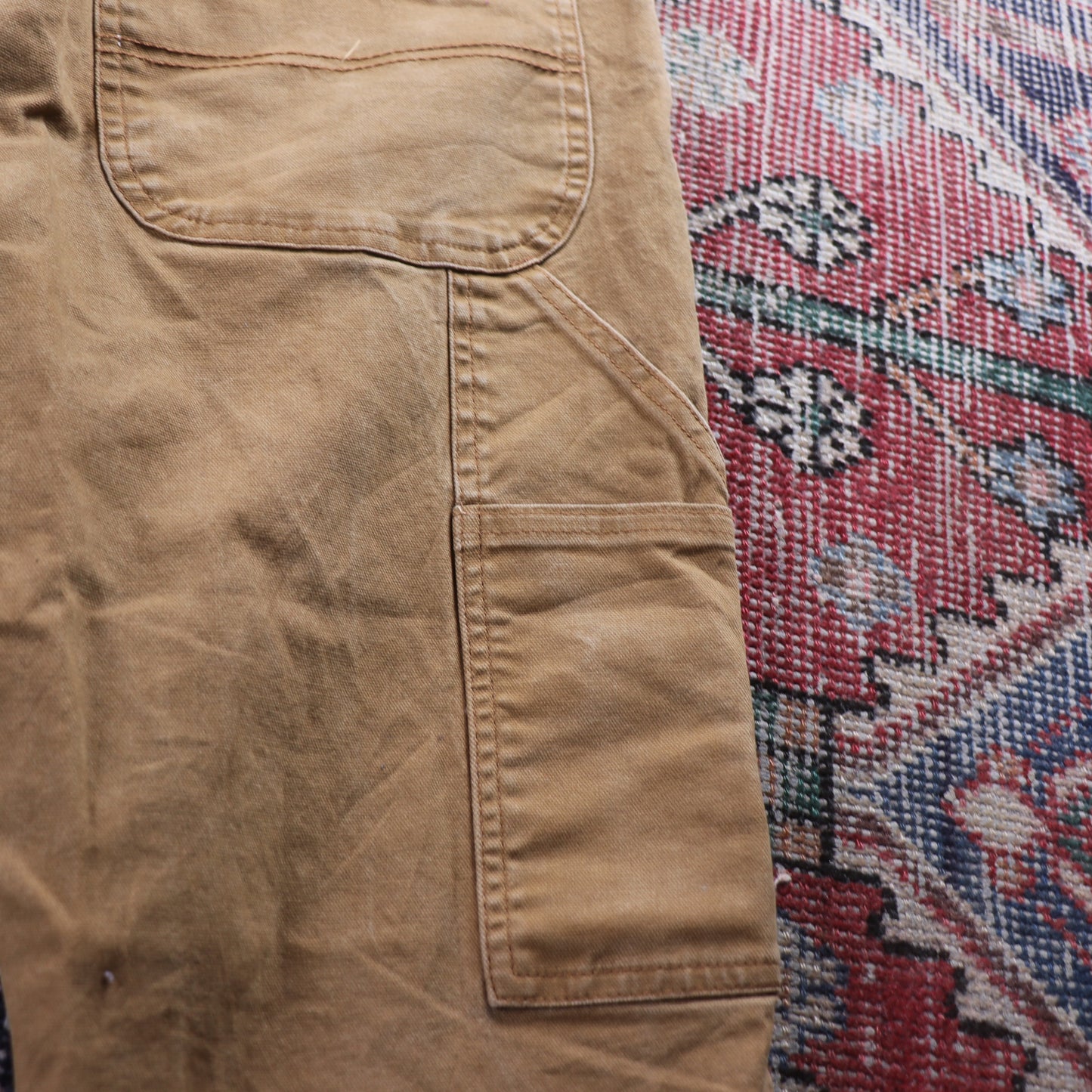 Dickies W34 L25 Carpenter Brown Denim Trousers