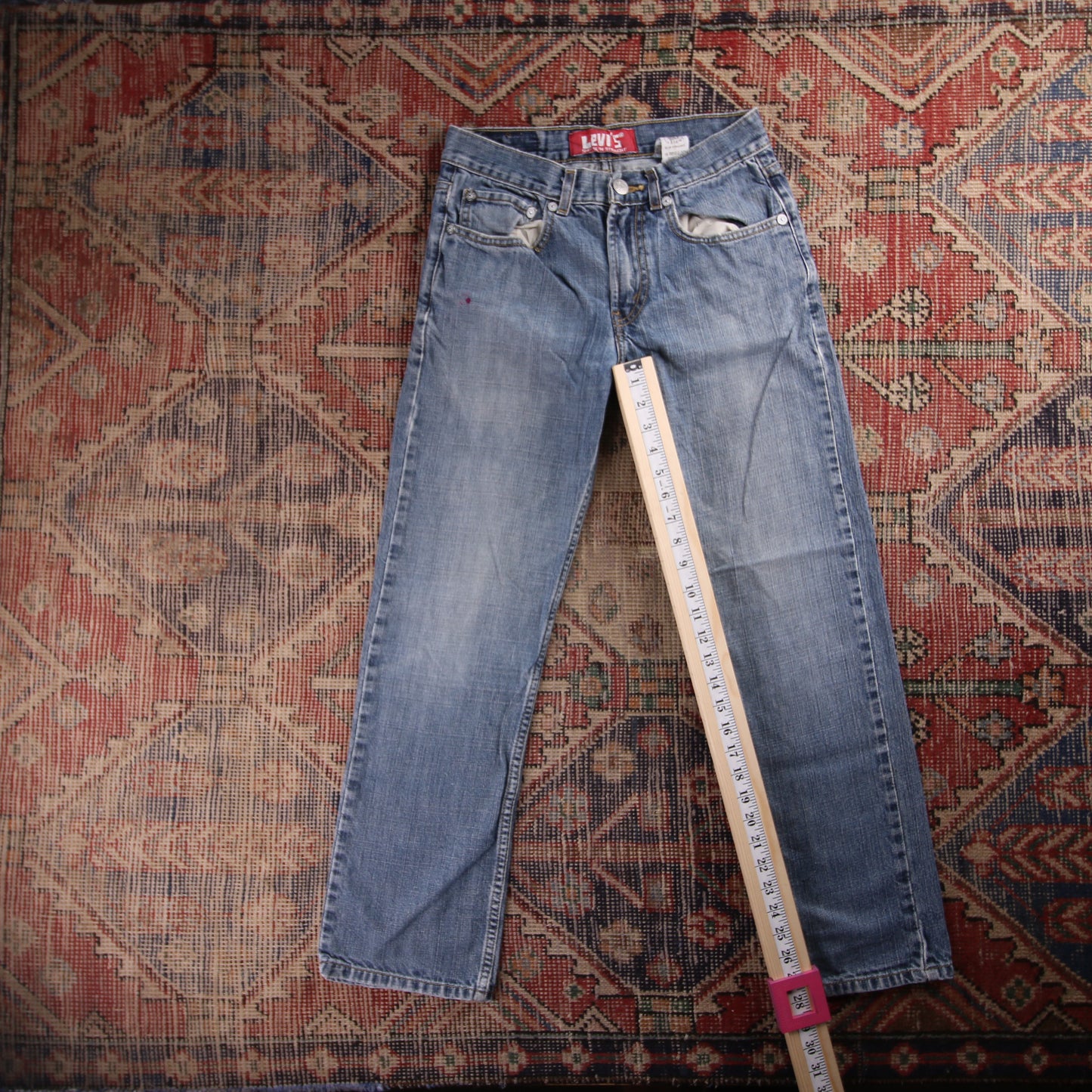 Levi's 514 Red Tab W28 L28 Straight Leg Blue Denim Jeans