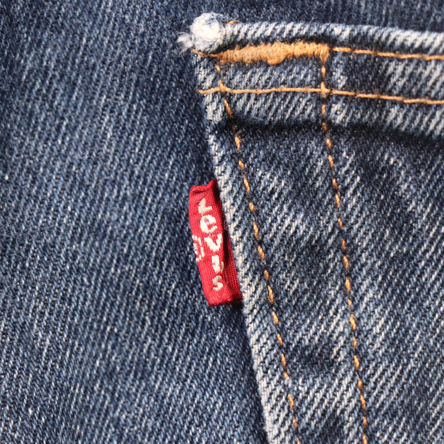 Levi's 505 Red Tab W34 L30 Straight Leg Regular Fit Classic Ripped Style Blue De