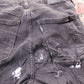 Levi's 721 Red Tab W24 L29 Skinny Classic Ripped Style Black Denim Jeans