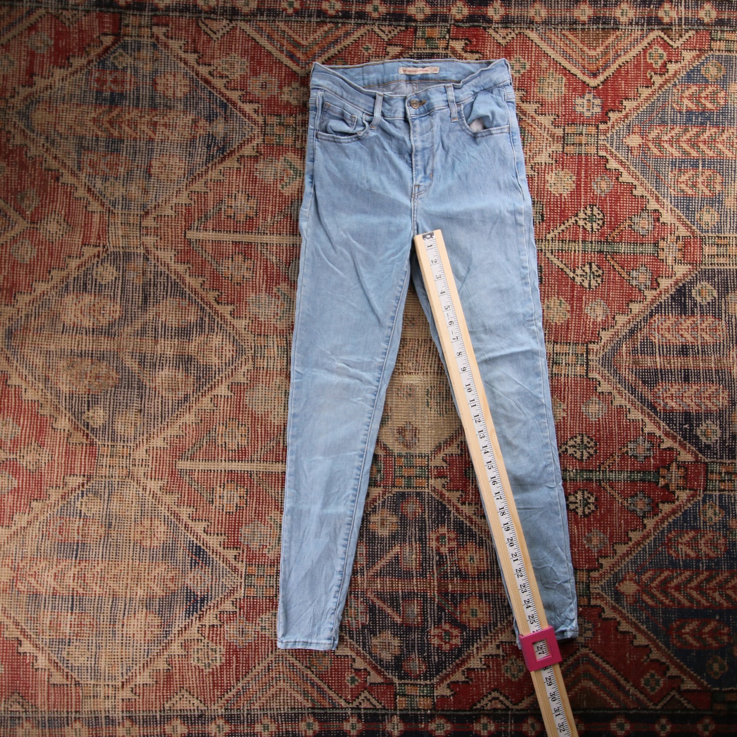 Levi's 720 Red Tab W26 L27 Super Skinny Blue Denim Jeans