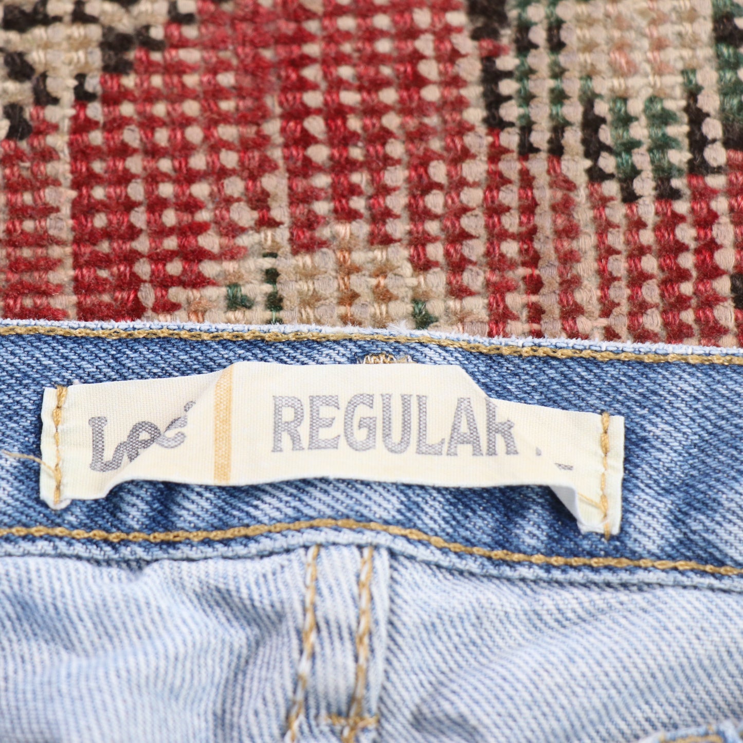 Lee W36 L32 Straight Leg Relaxed Fit Blue Denim Jeans