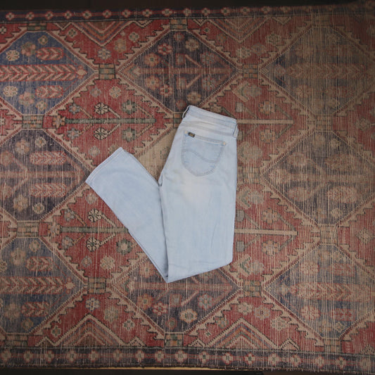 Lee W28 L29 Skinny Blue Denim Jeans