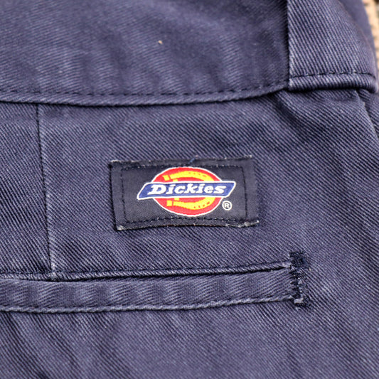 Dickies 874 W38 L30 Straight Leg Blue Cotton Blend Trousers