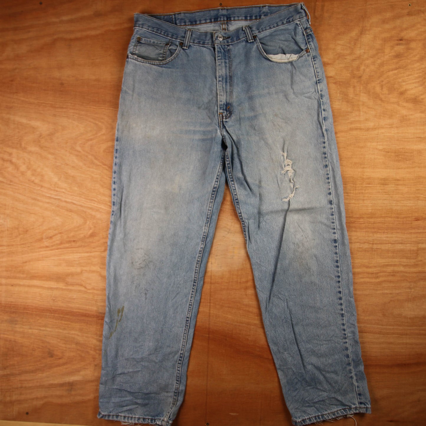 Levi's 550 Red Tab W36 L30 Tapered Leg Relaxed Fit Blue Denim Jeans