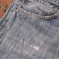 Levi's 527 W34 L31 Bootcut Classic Ripped Style Blue Denim Jeans