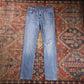 Levi's 508 W30 L30 Tapered Leg Regular Fit Classic Ripped Style Blue Denim Jeans