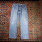 Levi's 505 W34 L29 Straight Leg Regular Fit Blue Denim Jeans