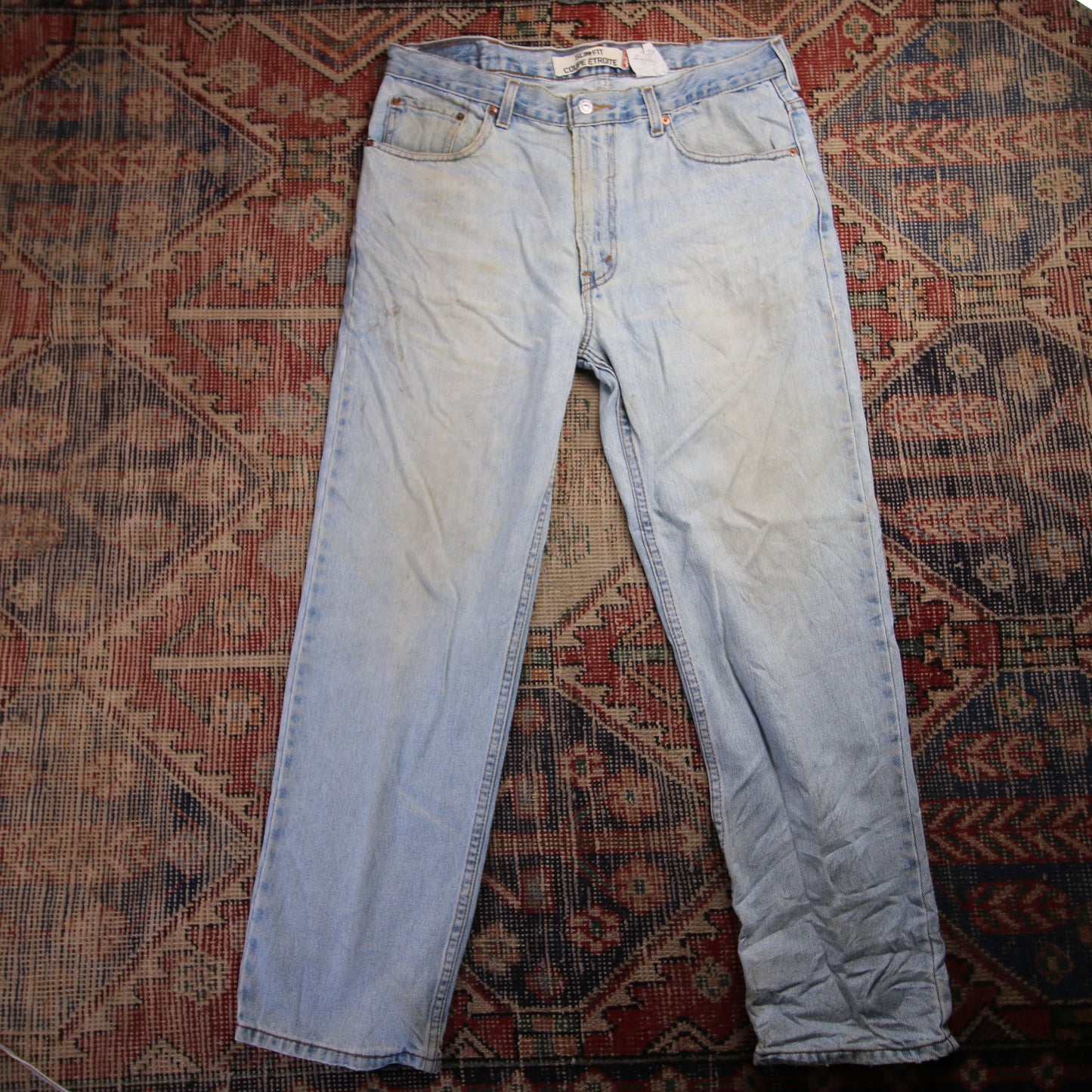Levi's W36 L29 Straight Leg Regular Fit Blue Denim Jeans