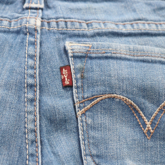 Levi's W28 L27 Bootcut Slim Fit Blue Denim Jeans