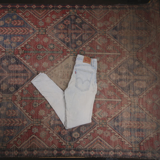 Levi's W26 L29 Skinny Blue Denim Jeans