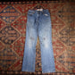 Levi's 550 W26 L30 Tapered Leg Relaxed Fit Blue Denim Jeans