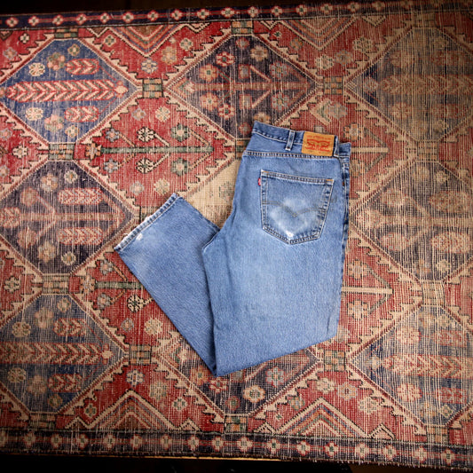 Levi's 550 W40 L30 Tapered Leg Relaxed Fit Blue Denim Jeans