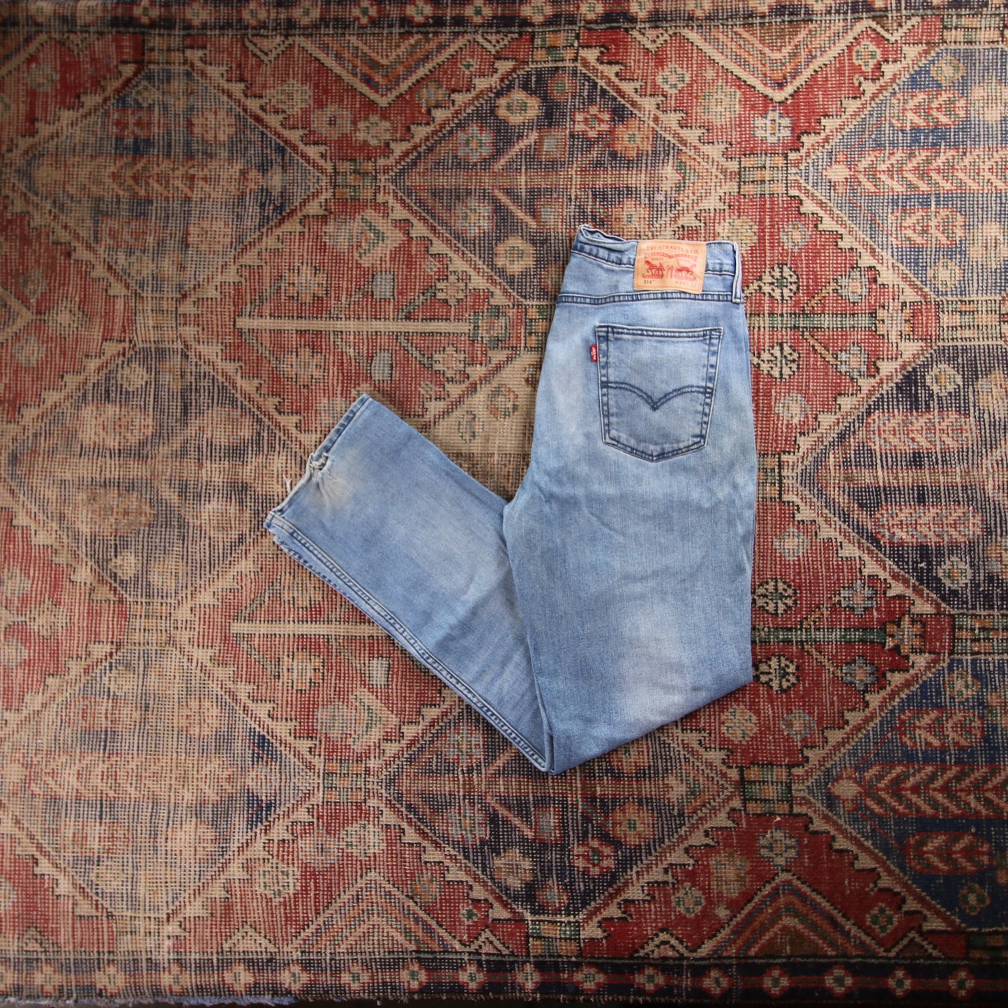 Levi's 514 W28 L30 Straight Leg Blue Denim Jeans