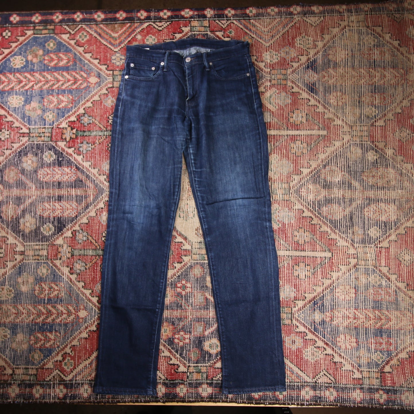 Levi's W32 L31 Straight Leg Relaxed Fit Blue Denim Jeans