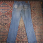 Lee W34 L34 Straight Leg Relaxed Fit Blue Denim Jeans