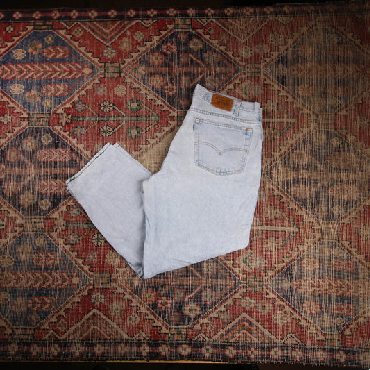 Levi's 545 Orange Tab W40 L29 Loose Fit Blue Denim Jeans