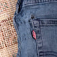 Levi's W24 L30 Tapered Leg Blue Denim Jeans