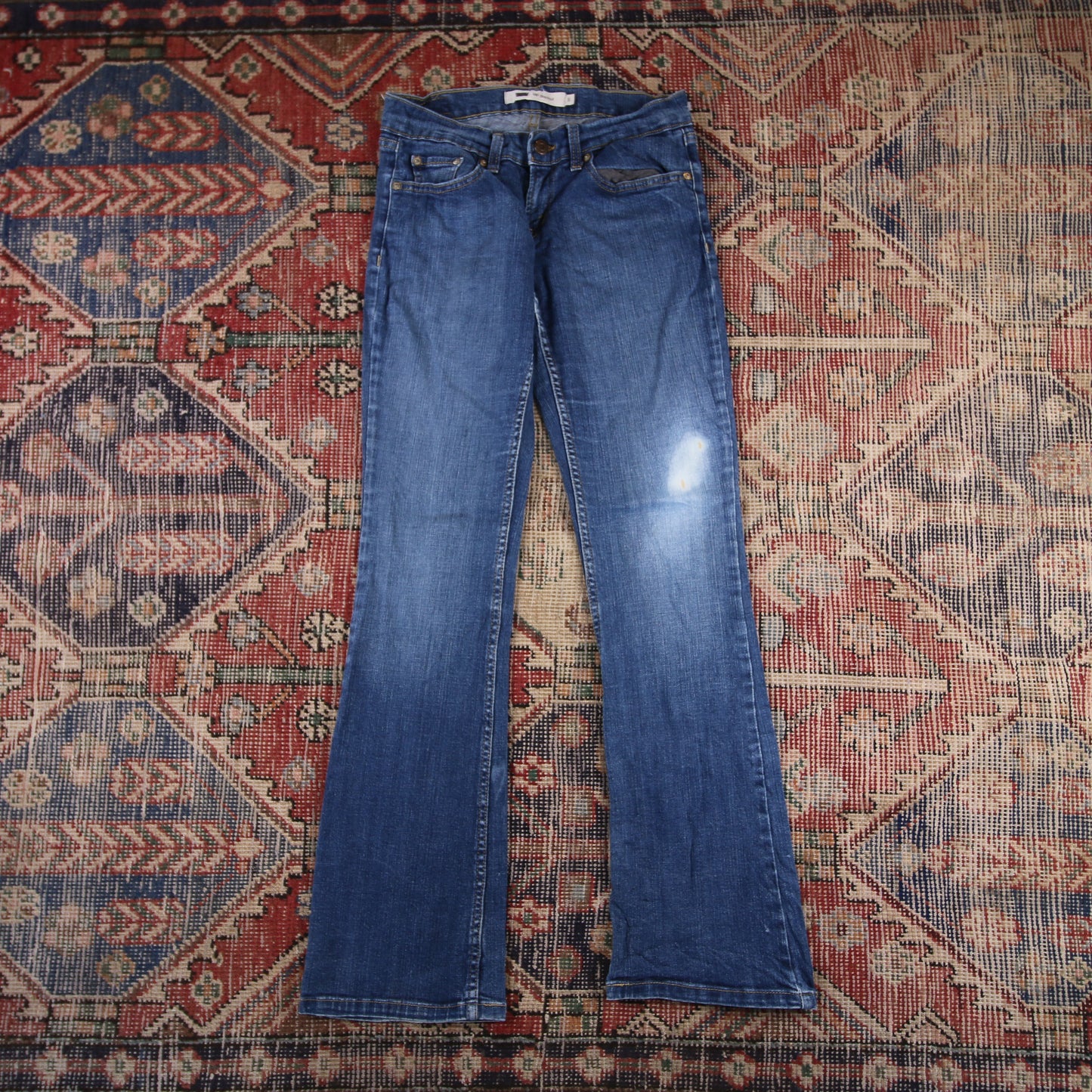 Levi's 525 W28 L29 Bootcut Slim Fit Blue Denim Jeans