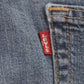 Levi's 505 Red Tab W32 L25 Straight Leg Regular Fit Blue Denim Jeans