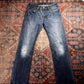 Levi's 501 W32 L34 Original Fit Classic Ripped Style Blue Denim Jeans