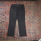 Lee W32 L28 Straight Leg Black Denim Jeans