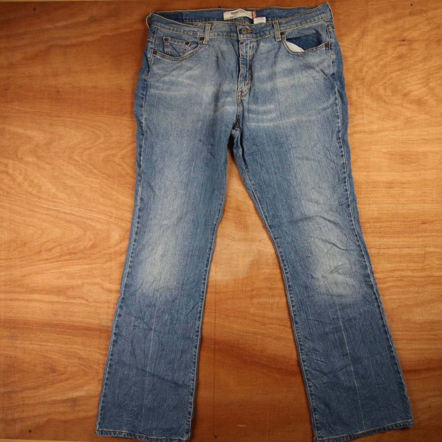 Levi's 75 Red Tab W38 L33 Bootcut Blue Denim Jeans