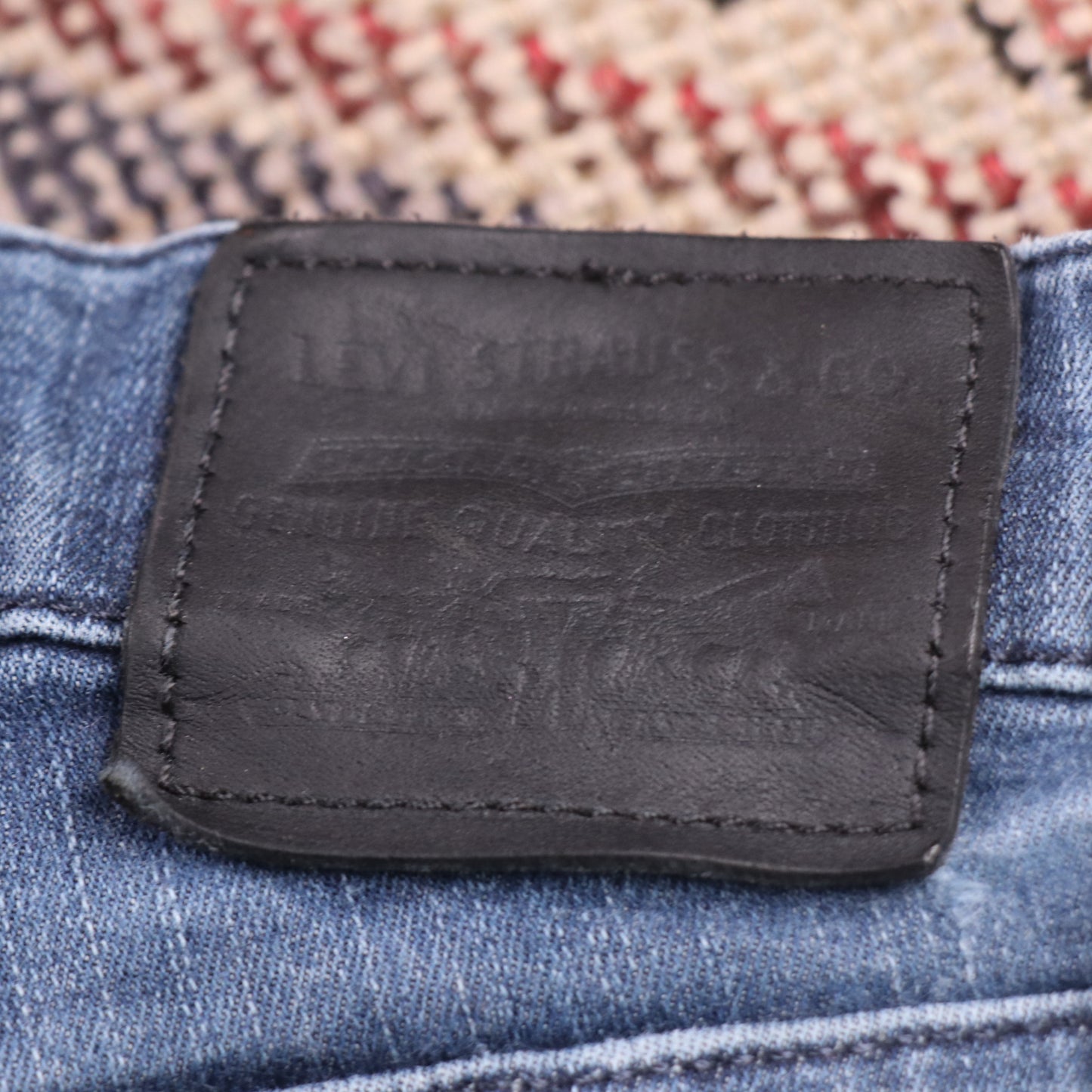 Levi's W24 L29 Skinny Classic Ripped Style Blue Denim Jeans
