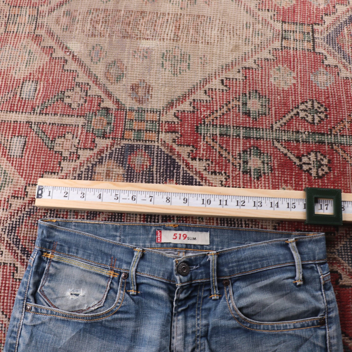 Levi's 514 Red Tab W34 L30 Straight Leg Blue Denim Jeans