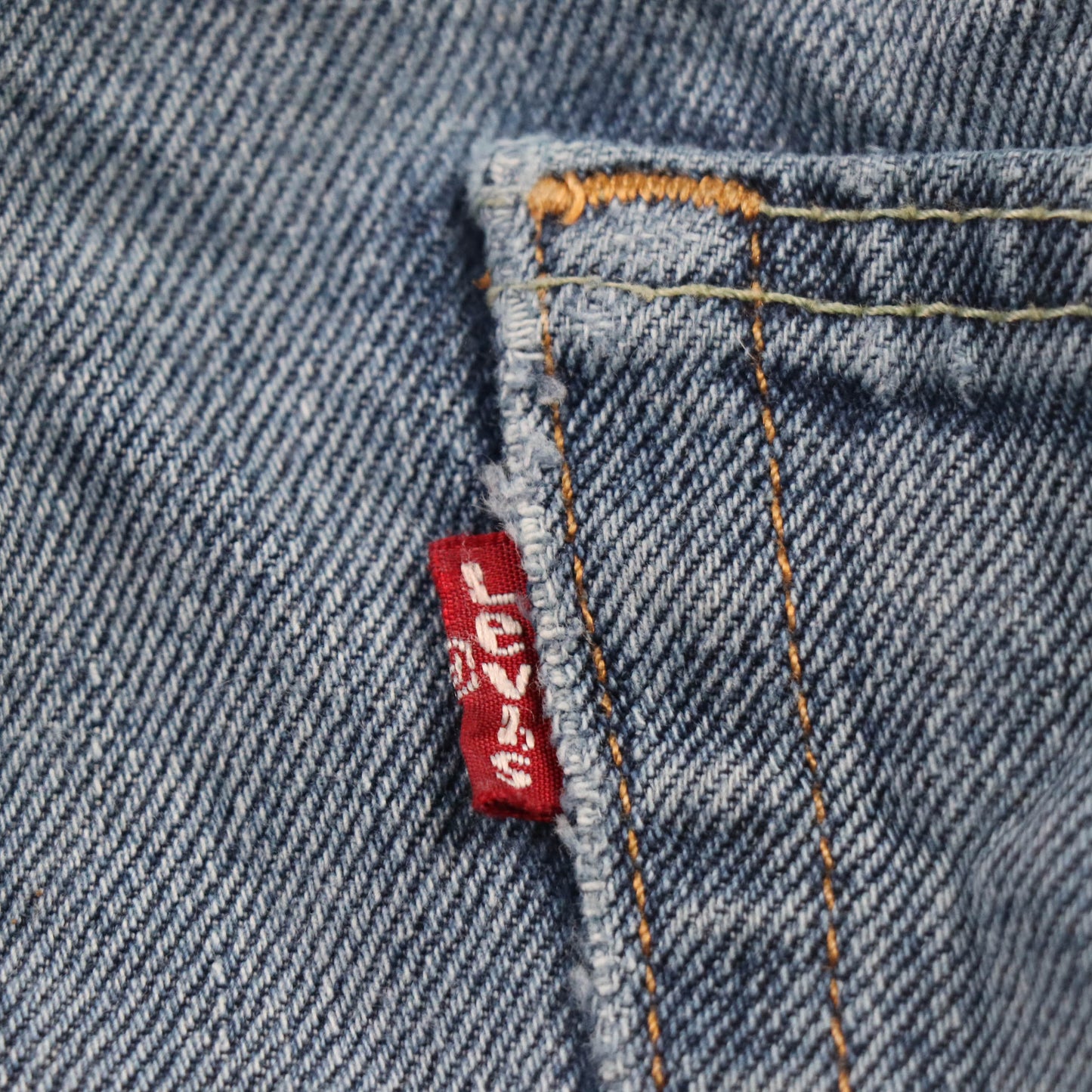Levi's 505 Red Tab W38 L28 Straight Leg Regular Fit Blue Denim Jeans
