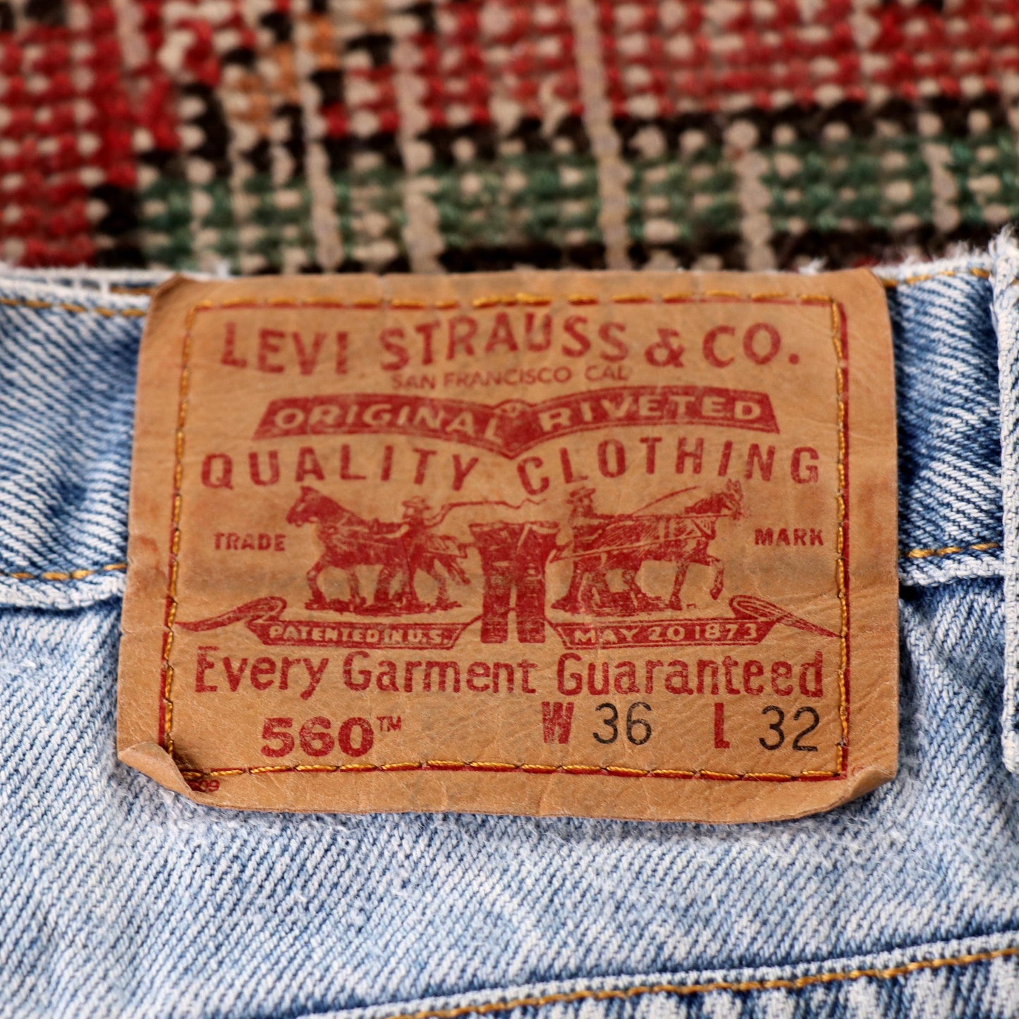 Levi's 560 W34 L31 Comfort Fit Blue Denim Jeans