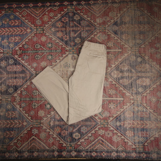Dickies W28 L30 Straight Leg Beige Cotton Blend Trousers