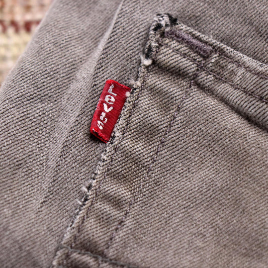Levi's 512 W32 L30 Tapered Leg Slim Fit Grey Denim Jeans