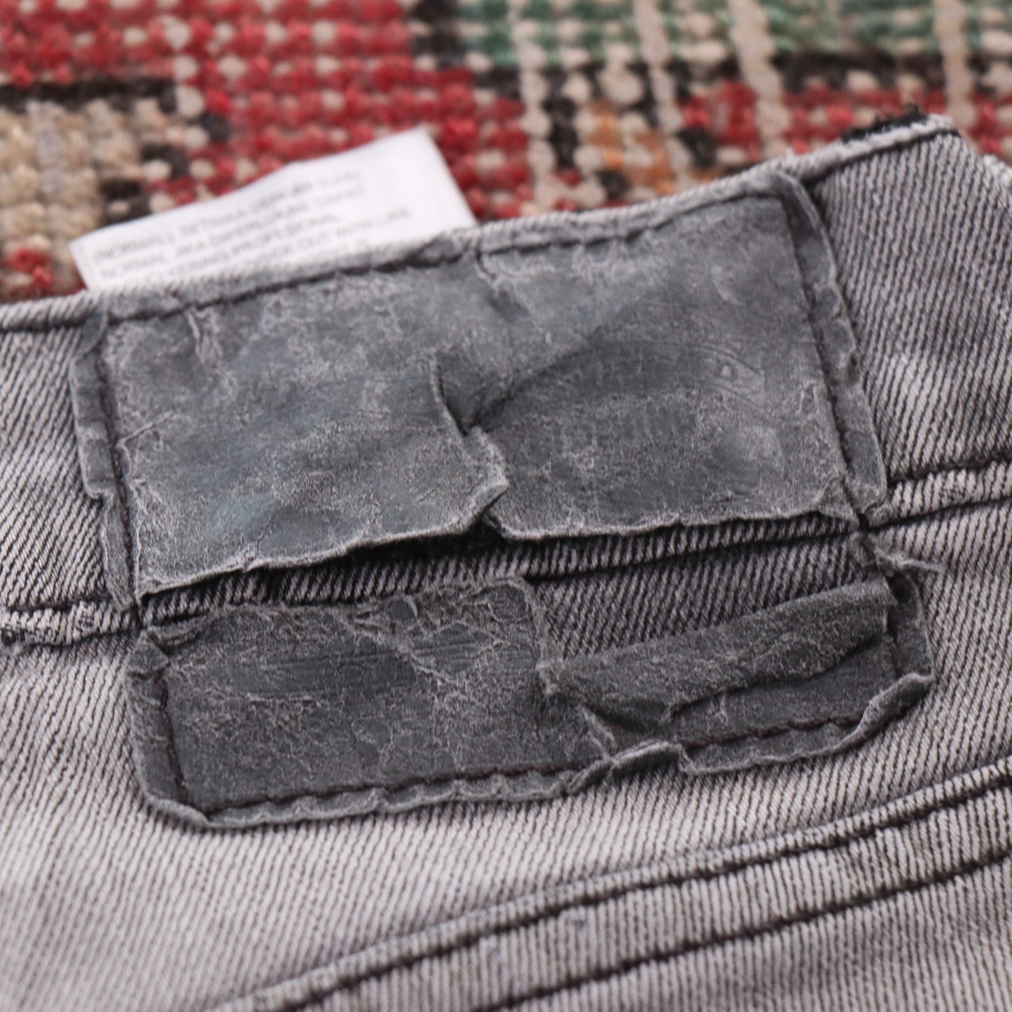 Levi's Red Tab W32 L33 Slim-Straight Classic Ripped Style Grey Denim Jeans
