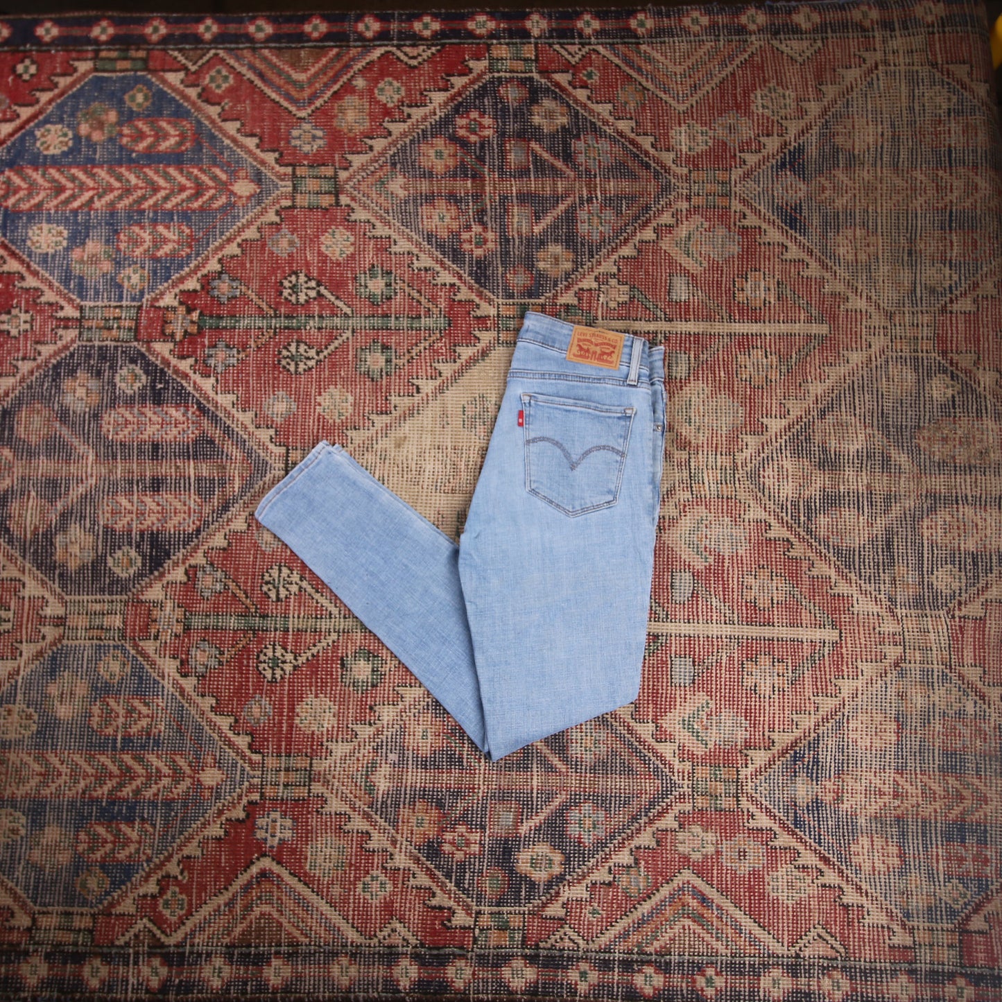 Levi's 711 W26 L26 Skinny Blue Denim Jeans