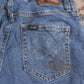 Lee W28 L24 Straight Leg Blue Denim Jeans