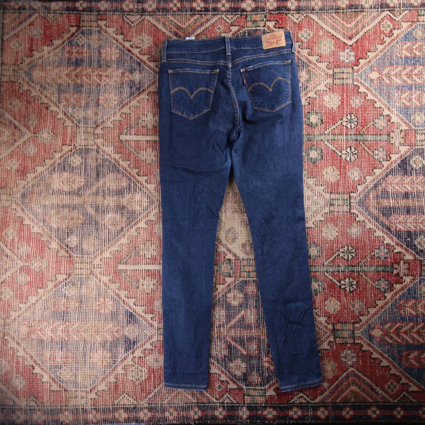 Levi's 710 Red Tab W30 L29 Super Skinny Blue Denim Jeans