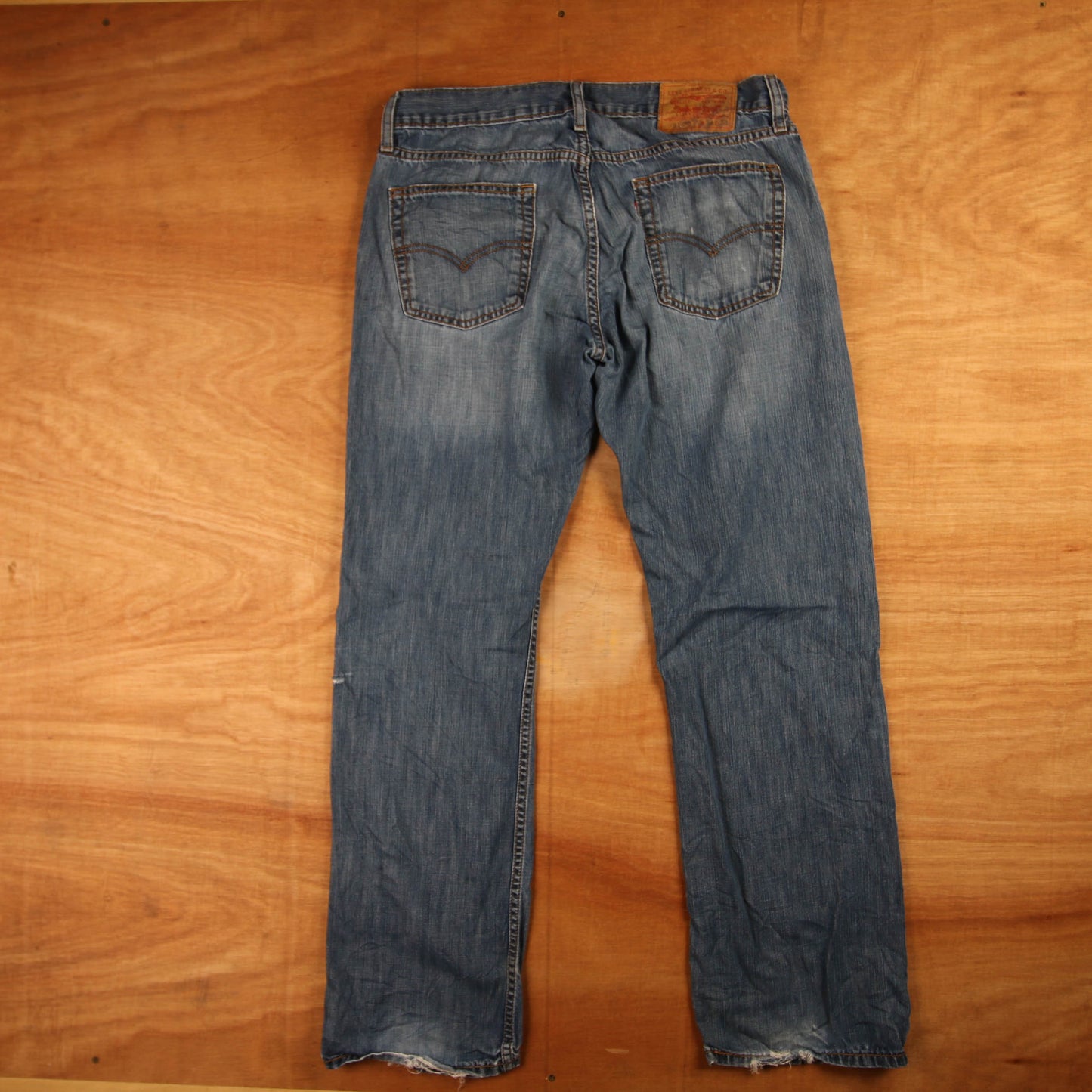 Levi's 501 Red Tab W34 L30 Original Fit Blue Denim Jeans