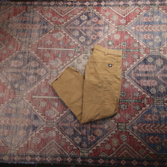Dickies W34 L25 Carpenter Brown Denim Trousers