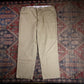 Dickies 874 W40 L29 Straight Leg Beige Cotton Blend Trousers
