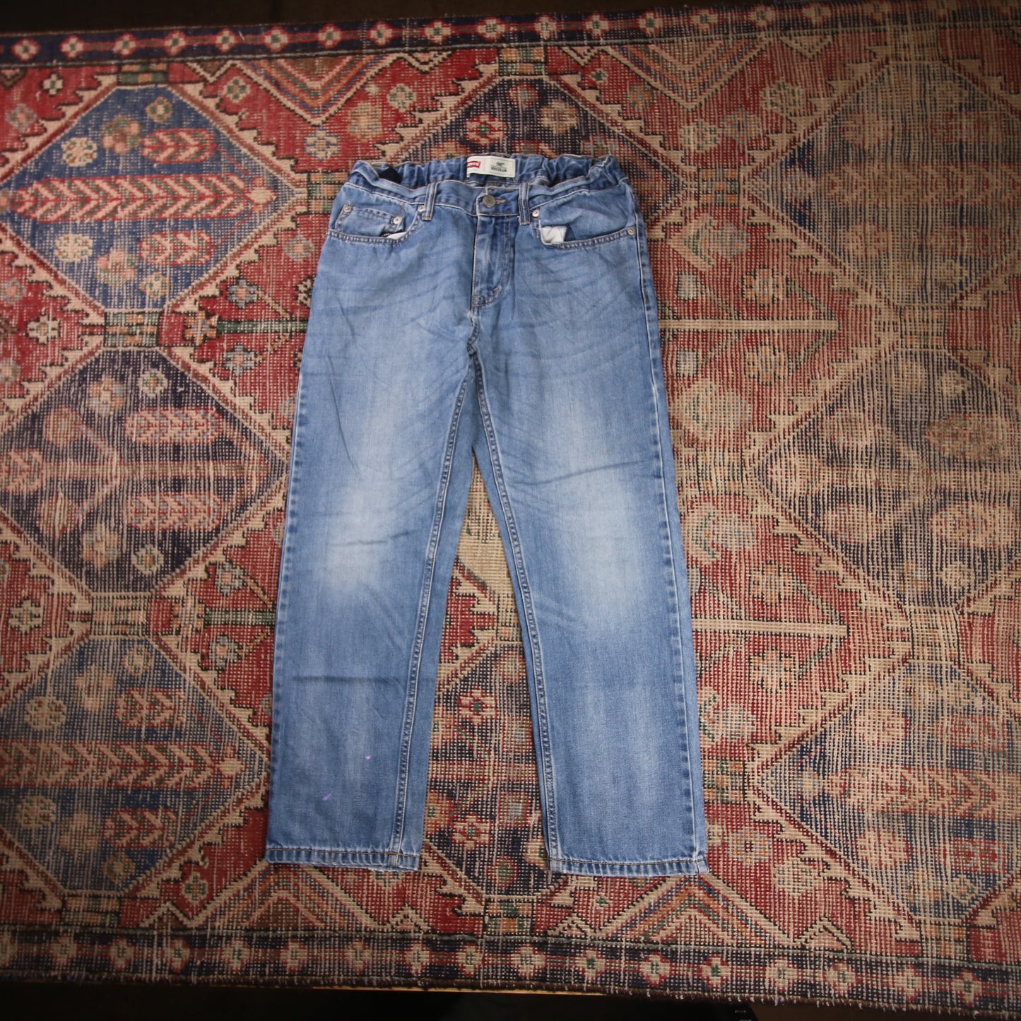 Levi's 505 W28 L25 Straight Leg Regular Fit Blue Denim Jeans