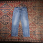 Levi's 505 W28 L25 Straight Leg Regular Fit Blue Denim Jeans