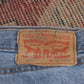 Levi's 505 W36 L34 Straight Leg Regular Fit Blue Denim Jeans