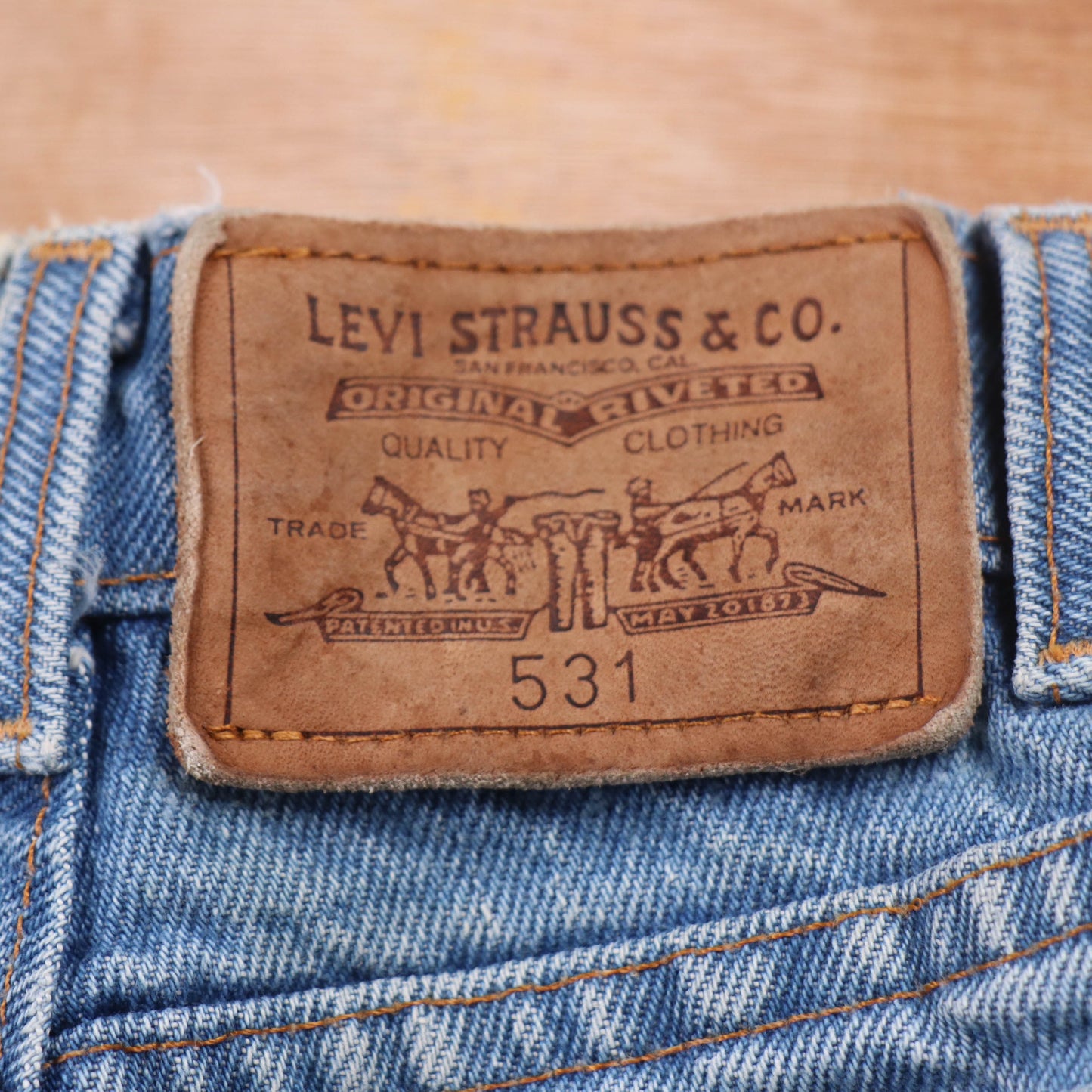 Levi's 531 Red Tab W30 L28 Relaxed Blue Denim Jeans