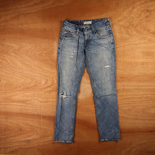 Levi's 571 Red Tab W26 L26 Slim Fit Blue Denim Jeans