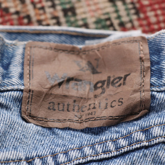 Wrangler W28 L31 Straight Leg Blue Denim Jeans
