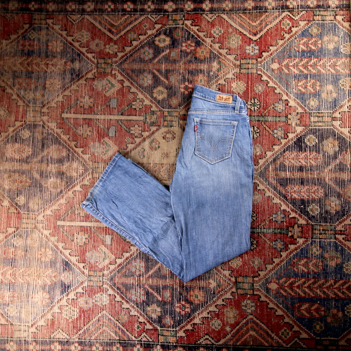 Levi's 519 W28 L31 Bootcut Blue Denim Jeans